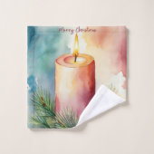 Weihnachts-Weihnachtsfeier Badhandtuch Set (Waschlappen)