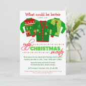 Weihnachts-Weihnachtsfeier Einladung (Stehend Vorderseite)