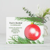 Weihnachts-Weihnachtsfeier Einladung (Stehend Vorderseite)