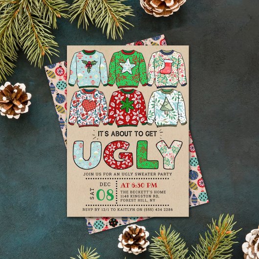 Weihnachts-Weihnachtsfeier Einladung