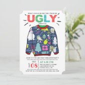 Weihnachts-Weihnachtsfeier Einladung (Stehend Vorderseite)