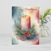 Weihnachts-Weihnachtsfeier Feiertagskarte (Stehend Vorderseite)