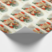 Weihnachts Weihnachtsfeier Geschenkpapier (Ecke)