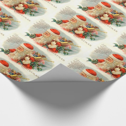 Weihnachts Weihnachtsfeier Geschenkpapier (Ecke)