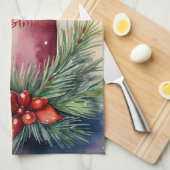 Weihnachts-Weihnachtsfeier Geschirrtuch (Viertel Falte)