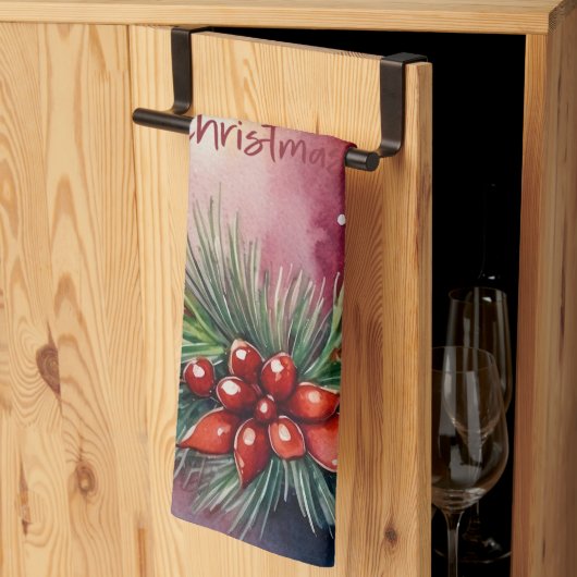 Weihnachts-Weihnachtsfeier Geschirrtuch (Drittel gefaltet)