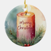 Weihnachts-Weihnachtsfeier Keramik Ornament (Hinten)