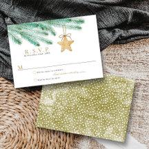 Weihnachts-Weihnachtsfeier mit Aquarellkiefern