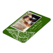 Weihnachts-Weihnachtsfeier Save the Date Foto Magnet (Linke Seite)