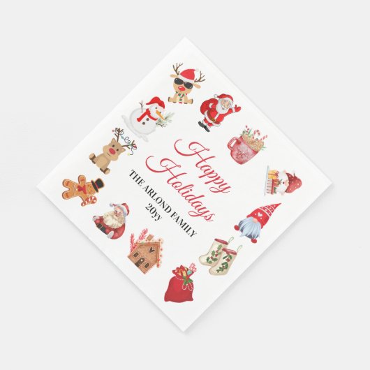 Weihnachts-Weihnachtsfeier Serviette (Ecke)