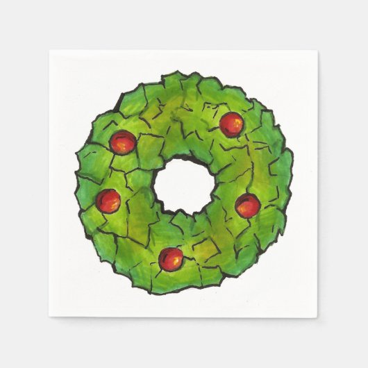Weihnachts-Weihnachtsfeier Serviette (Vorderseite)
