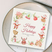 Weihnachts-Weihnachtsfeier Serviette