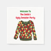 Weihnachts-Weihnachtsfeier Serviette (Vorderseite)