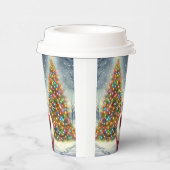 Weihnachts Weihnachtsfeier Tasse Papier Pappbecher (Rechts)