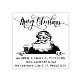 Weihnachts-Weihnachtsfeier Weihnachtsanschrift Typ Gummistempel (Prägung)