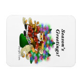 Weihnachts Weihnachtsfeier Weihnachtsmann Magnet (Horizontal)