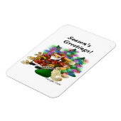 Weihnachts Weihnachtsfeier Weihnachtsmann Magnet (Linke Seite)