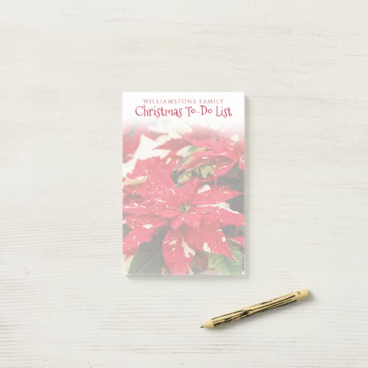 Weihnachts-Weihnachtsfeiern Post-it Klebezettel (Auf Schreibtisch)