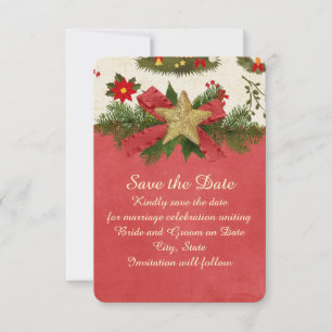Weihnachts-Weihnachtsfeiertag - Band-Star Save the Date