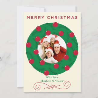 Weihnachts-Weihnachtsfeiertag Fotokarte Feiertagskarte
