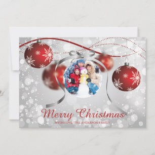 Weihnachts-Weihnachtsfeiertag Fotokarte Feiertagskarte