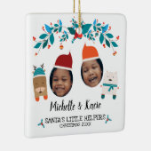 Weihnachts-Weihnachtsfeiertag für die Kleinen Helf Keramikornament (Rechts)