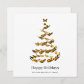 Weihnachts-Weihnachtsfeiertag für Großunternehmen Feiertagskarte (Vorne/Hinten)