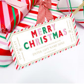 Weihnachts-Weihnachtsfeiertag-Geschenkgutschein Einladung