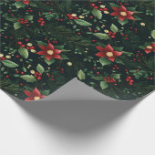 Weihnachts-Weihnachtsfeiertag Geschenkpapier (Ecke)