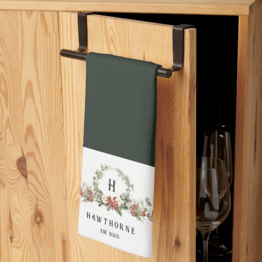 Weihnachts-Weihnachtsfeiertag Geschirrtuch (Drittel gefaltet)