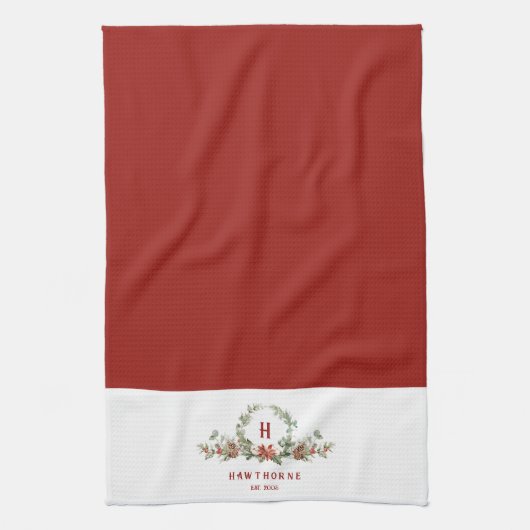Weihnachts-Weihnachtsfeiertag Geschirrtuch (Vertikal)