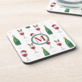 Weihnachts-Weihnachtsfeiertag Getränkeuntersetzer (Linke Seite)