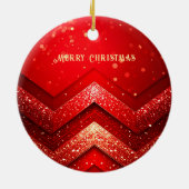 Weihnachts-Weihnachtsfeiertag Glitzer Ornament (Hinten)