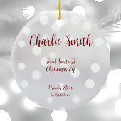 Weihnachts-Weihnachtsfeiertag Keramik Ornament