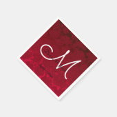 Weihnachts-Weihnachtsfeiertag Mongram Serviette (Ecke)