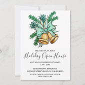 Weihnachts-Weihnachtsfeiertag Open House Einladung (Vorderseite)