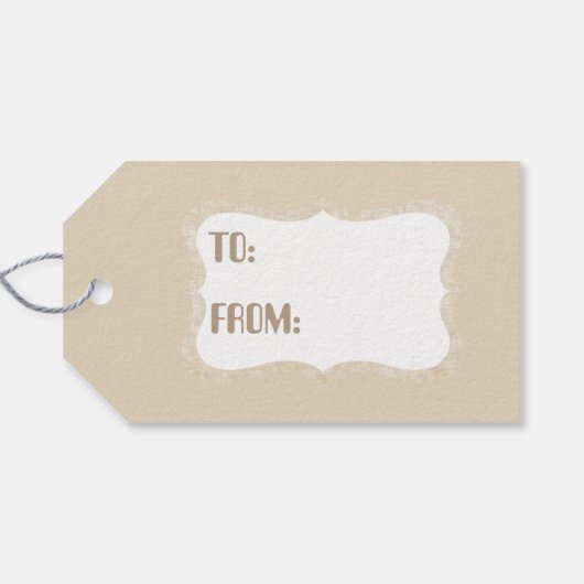 Weihnachts-Weihnachtsfeiertag Party Namensschild Geschenkanhänger (Rückseite Horizontal)