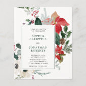 Weihnachts-Weihnachtsfeiertag - QR-Kodex Einladung (Vorderseite)