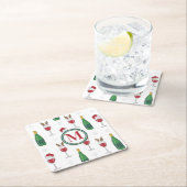 Weihnachts-Weihnachtsfeiertag Rechteckiger Pappuntersetzer (Vor Ort)