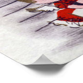 Weihnachts-Weihnachtsfeiertag Retro Angels Poster (Ecke)