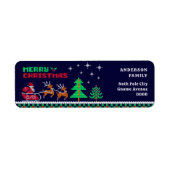 Weihnachts-Weihnachtsfeiertag-Rücksendeadresse (Vorne)