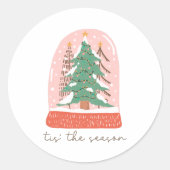 Weihnachts-Weihnachtsfeiertag Runder Aufkleber (Vorderseite)