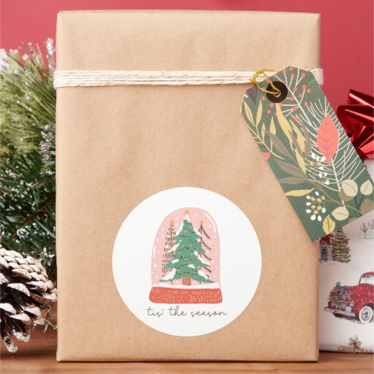 Weihnachts-Weihnachtsfeiertag Runder Aufkleber (Feiertag)