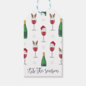 Weihnachts-Weihnachtsfeiertag - Schnee Geschenkanhänger (Vorderseite)