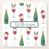 Weihnachts-Weihnachtsfeiertag - Schnee Rechteckiger Pappuntersetzer (Vorderseite)