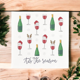 Weihnachts-Weihnachtsfeiertag - Schnee Serviette