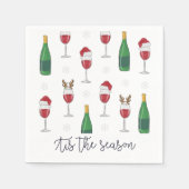 Weihnachts-Weihnachtsfeiertag - Schnee Serviette (Vorderseite)