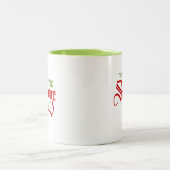 Weihnachts-Weihnachtsfeiertag Zweifarbige Tasse (Mittel)