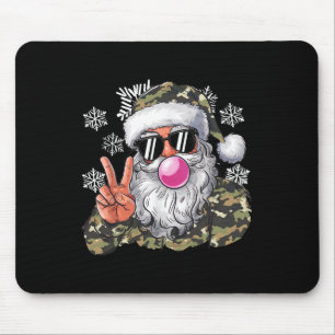 Weihnachts-Weihnachtsfeiertage Camouflage Santa He Mousepad