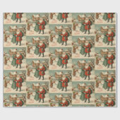 Weihnachts-Weihnachtsfeiertage des Weihnachtsmanns Geschenkpapier (Flach)